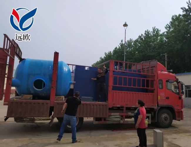 一體化成套設備發貨現場